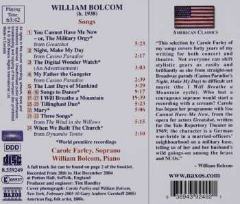 CD William Bolcom: Songs