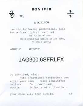 LP Bon Iver: 22, A Million