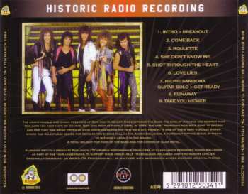 CD Bon Jovi: Agora Ballroom, Cleveland OH 17th March 1984