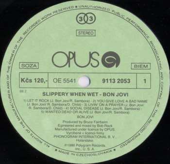 LP Bon Jovi: Slippery When Wet