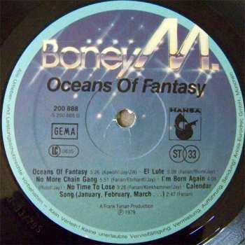 LP Boney M.: Oceans Of Fantasy (OBŘÍ ROZKLÁDACÍ OBAL)