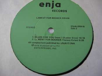 CD Booker Ervin: Lament For Booker