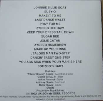 CD Boozoo Chavis: Zydeco Homebrew