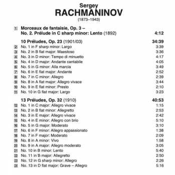 CD Sergei Vasilyevich Rachmaninoff: 24 Préludes