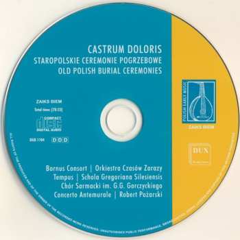 CD Bornus Consort: Castrum Doloris: Old Polish Burial Ceremonies