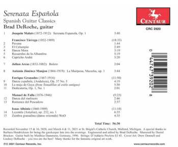 CD Brad DeRoche: Serenata Española: Spanish Guitar Classics