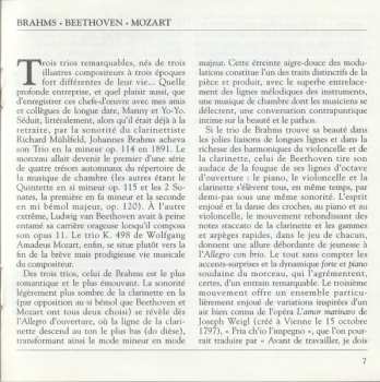 CD Ludwig van Beethoven: Trios For Piano, Clarinet & Cello