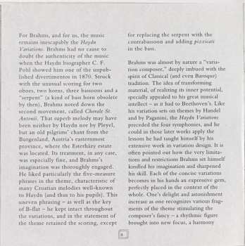 CD Johannes Brahms: Symphony No.1/ Haydn Variations