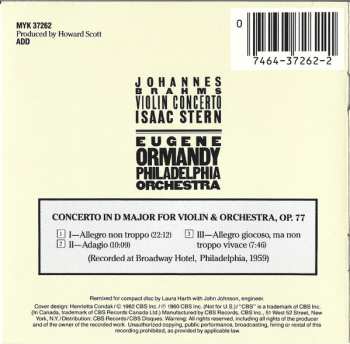 CD Johannes Brahms: Violin Concerto