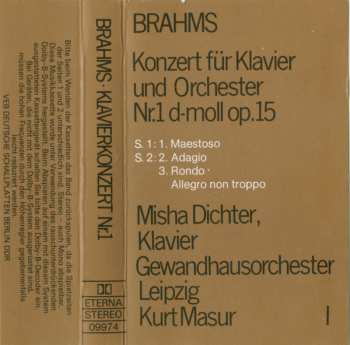 Caja/2MC Johannes Brahms: Die Klavierkonzerte
