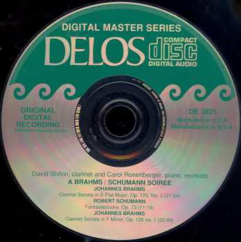 CD Robert Schumann: A Brahms / Schumann Soirée