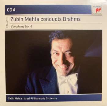 4CD/Caja Johannes Brahms: Zubin Mehta Conducts Brahms (Symphonies Nos. 1-4 • Tragic Overture • Haydn Variations)