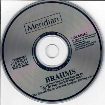 2CD Johannes Brahms: Piano Trios - Horn Trio