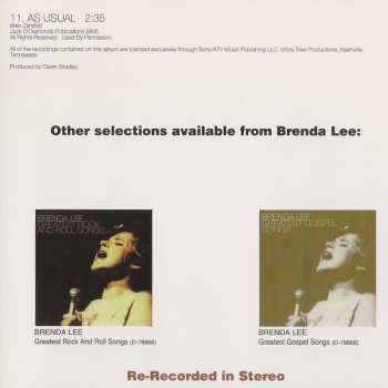 CD Brenda Lee: Greatest Country Songs