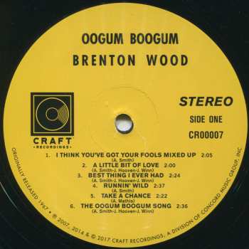 LP Brenton Wood: Oogum Boogum