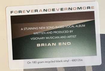 LP Brian Eno: Foreverandevernomore