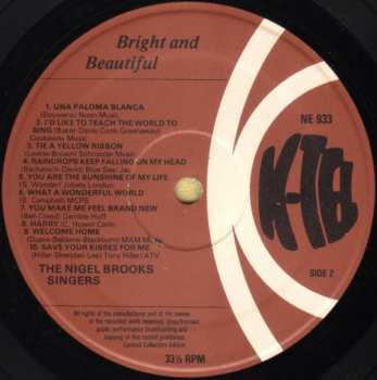 LP The Nigel Brooks Singers: Bright & Beautiful