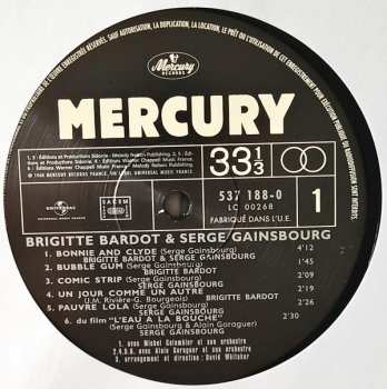 LP Serge Gainsbourg: Bonnie And Clyde
