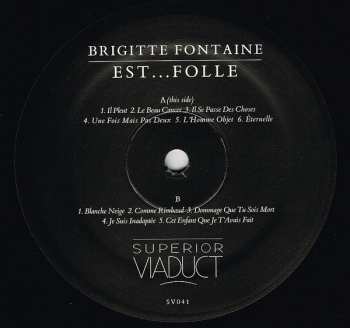 LP Brigitte Fontaine: Brigitte Fontaine Est...Folle