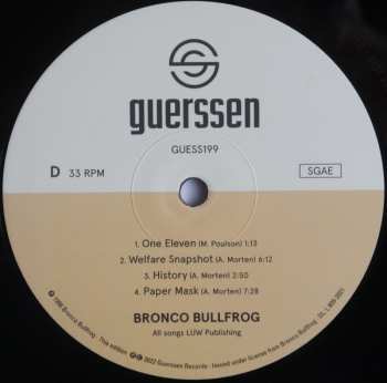2LP Bronco Bullfrog: Bronco Bullfrog