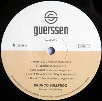 2LP Bronco Bullfrog: Bronco Bullfrog