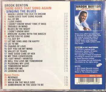 CD Brook Benton: There Goes That Song Again / Singing The Blues
