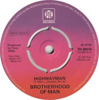SP Brotherhood Of Man: Highwayman