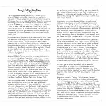 CD Brownie McGhee: The Folkways Years 1945-1959