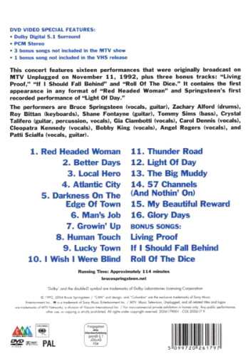DVD Bruce Springsteen: In Concert / MTV Unplugged