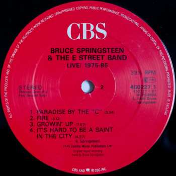 5LP/Caja Bruce Springsteen & The E-Street Band: Live 1975-85