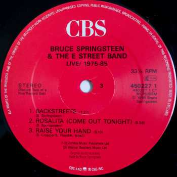 5LP/Caja Bruce Springsteen & The E-Street Band: Live 1975-85