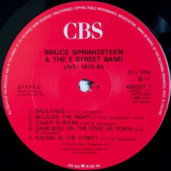 5LP/Caja Bruce Springsteen & The E-Street Band: Live 1975-85