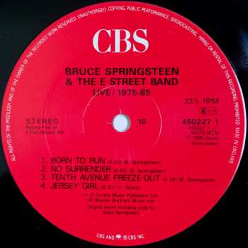 5LP/Caja Bruce Springsteen & The E-Street Band: Live 1975-85