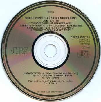 3CD/Caja Bruce Springsteen & The E-Street Band: Live/1975-85