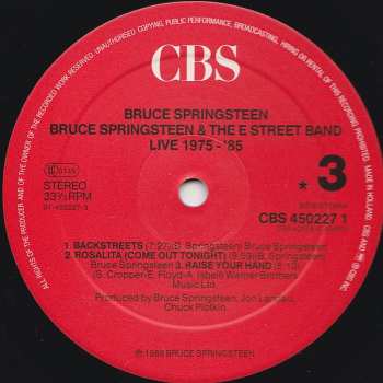 5LP/Caja Bruce Springsteen & The E-Street Band: Live/1975-85