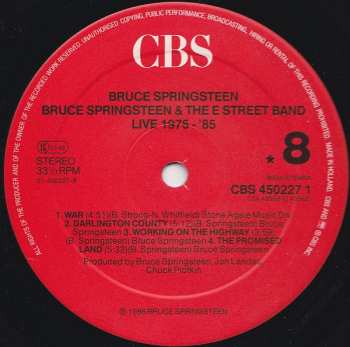 5LP/Caja Bruce Springsteen & The E-Street Band: Live/1975-85