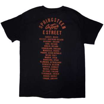 Mercancía Bruce Springsteen: Bruce Springsteen Unisex T-shirt: Tour '24 E-street Photo (black) (back Print & Ex-tour) (small) S
