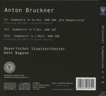4CD/Caja Kent Nagano: Symphonien 4 7 8