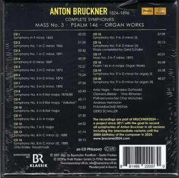 20CD/Caja Anton Bruckner: Complete Symphonies • Mass No. 3 • Psalm 146 • Organ Works
