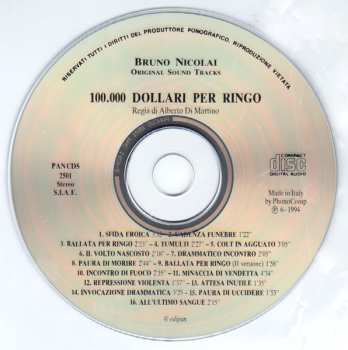 CD Bruno Nicolai: 100.000 Dollari Per Ringo (Colonna Sonora Del Film)