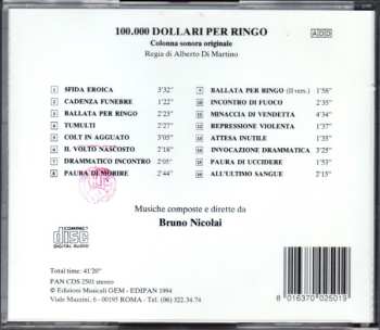 CD Bruno Nicolai: 100.000 Dollari Per Ringo (Colonna Sonora Del Film)