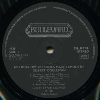 LP Bryan Delaney: Million Copy Hit Songs Made Famous By Gilbert O'Sullivan