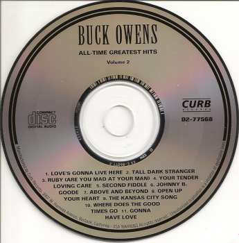 CD Buck Owens: All-Time Greatest Hits Volume 2