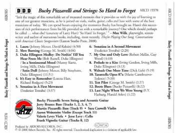 CD Bucky Pizzarelli: So Hard To Forget