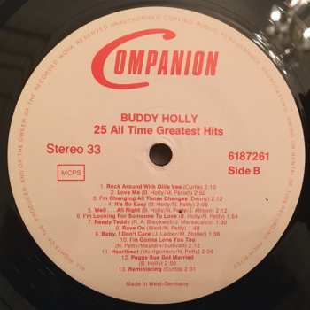 LP Buddy Holly: 25 All Time Greatest Hits