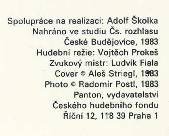 LP Budvarka: Veselá Kapela