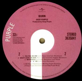 LP Deep Purple: Burn