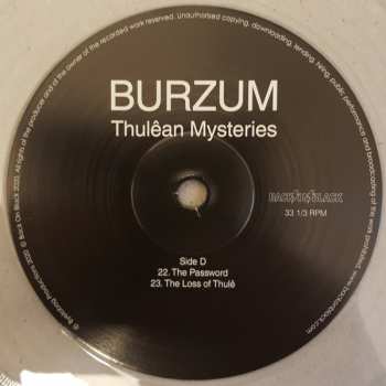 2LP Burzum: Thulêan Mysteries LTD | DLX | CLR