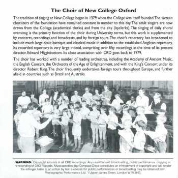 5CD The New College Oxford Choir: Choral Masterpieces Of The European Renaissance