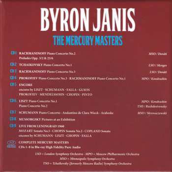 9CD/Caja/Blu-ray Byron Janis: The Mercury Masters LTD